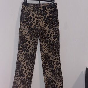 Leopard Print Jeans